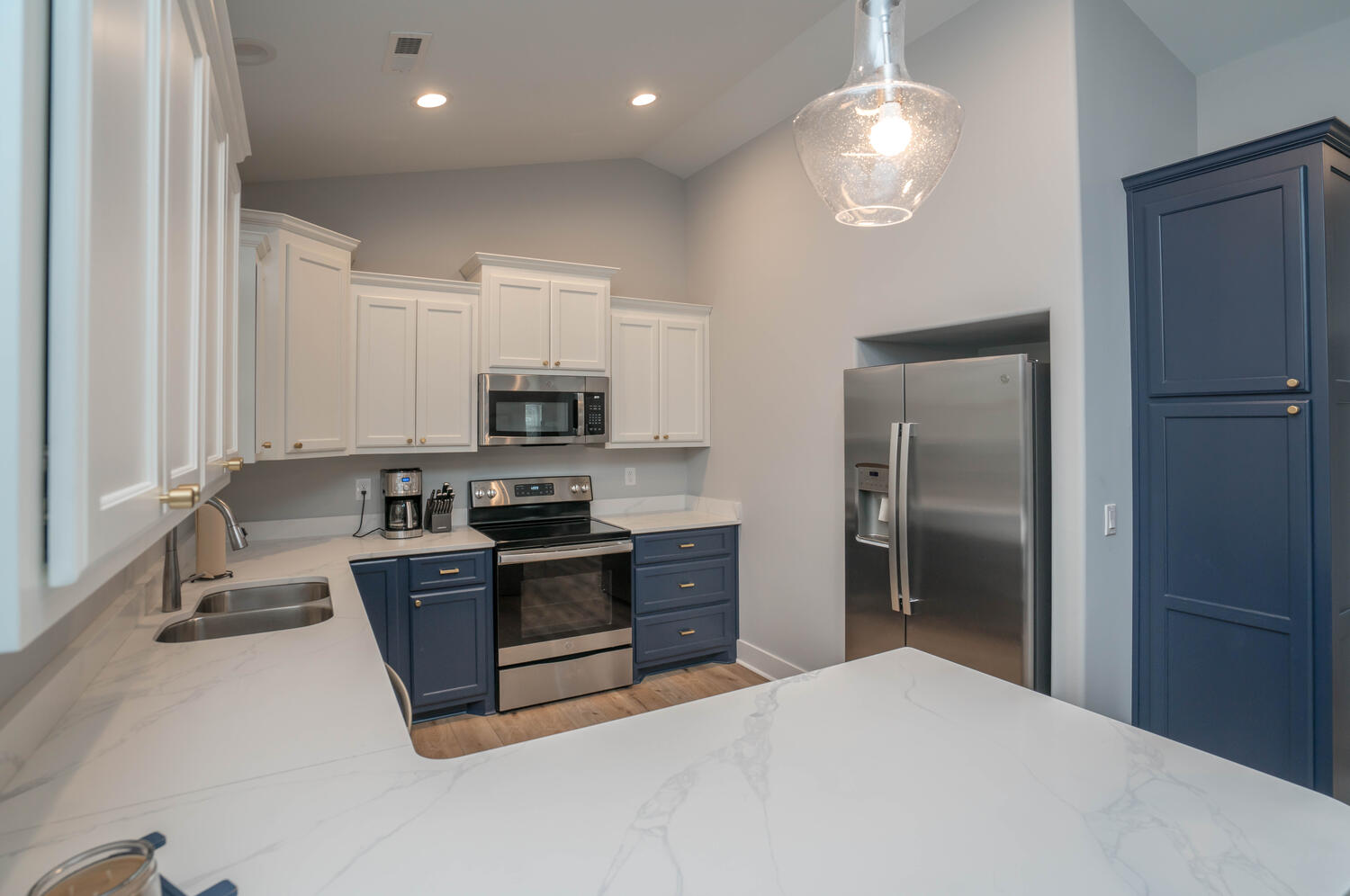 Steps to the Sea – open concept living area